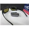 Image 3 : 2 New Pairs UVEX S 2601 XP Livewire / black matte frame Espresso Lense