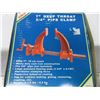 Image 2 : New 7" Deep Throat 3/4" Pipe Clamp heavy duty Cast Iron