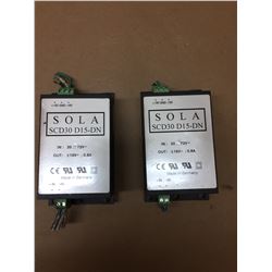 (2) SOLA SCD30 D15-DN Power Converters