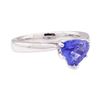 1.81 ctw Blue Sapphire Ring - Platinum