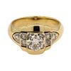 Image 2 : 0.70 ctw Diamond Ring - 14KT Yellow And White Gold