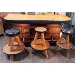 UNIQUE CUSTOM MADE BARRELL BAR