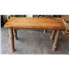 Image 1 : RUSTIC WOOD BENCH