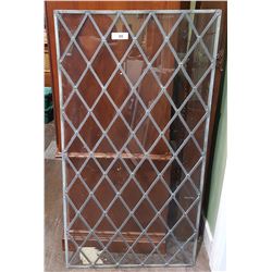 VINTAGE LEADED GLASS WINDOW