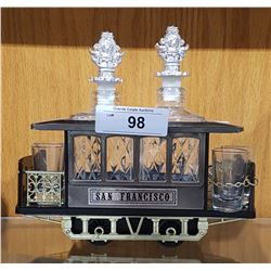 VINTAGE NOVELTY MUSICAL TROLLY CAR TANTALUS