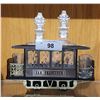 Image 1 : VINTAGE NOVELTY MUSICAL TROLLY CAR TANTALUS