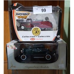 2 DIE CAST VEHICLES IN BOXES