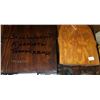 Image 2 : 2 NATIVE CARVED PLAQUES SIGNED