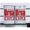 Image 1 : 2 VINTAGE TEXACO URSA EXTRA DUTY MOTOR OIL QUARTS