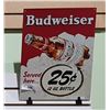 Image 1 : BUDWEISER TIN SIGN