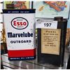Image 1 : ESSO MARVELUBE OUTBOARD MOTOR OIL QUART AND VEEDOL GEAR OIL