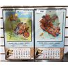 Image 1 : 2 VINTAGE CALENDARS