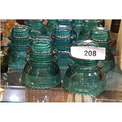 5 VINTAGE INSULATORS