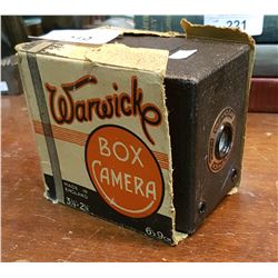 VINTAGE WARWICK BOX CAMERA WITH ORIGINAL BOX