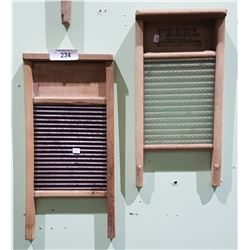 2 SMALL ANTIQUE WASH BOARDS