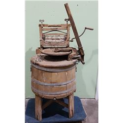 ANTIQUE WOOD RINGER WASHER