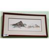 Image 1 : FRAMED LIMITED EDITION ESKIMO PRINT SIGN