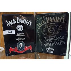 2 JACK DANIELS WHISKEY COLLECTOR TINS