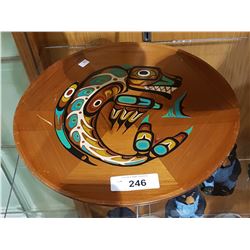 NATIVE PAINTED WOOD TRAY