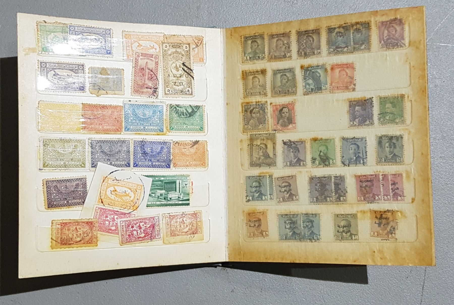 2 VINTAGE STAMP ALBUMS WITH STAMPS