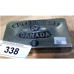 VINTAGE WORLD WAR ll GOVERNMENT OF CANADA PAPER WEIGHT