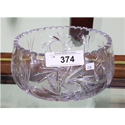 LARGE PINWHEEL CRYSTAL BOWL