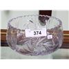 Image 1 : LARGE PINWHEEL CRYSTAL BOWL