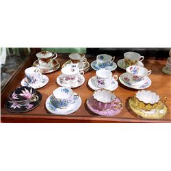 12 CHINA TEA CUPS AND SAUCERS