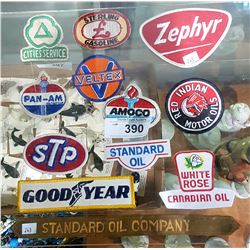 12 VINTAGE OIL AND GAS PATCHES