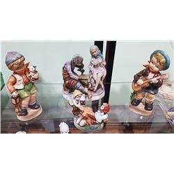 4 VINTAGE PORCELAIN FIGURINES