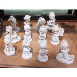 12 PRECIOUS MOMENTS FIGURINES