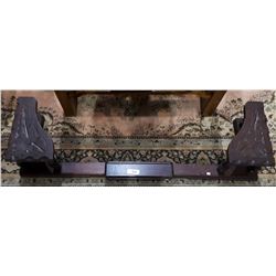 VICTORIAN OAK EXTENDING FIREPLACE SURROUND