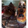 Image 1 : 2 CARVED AFRICAN MASKS