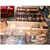 Image 3 : SILVER PLATE FLATWARE SET, COLLECTOR SPOONS AND WOODEN WAGON