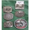 Image 1 : 6 COLLECTIBLE BELT BUCKLES