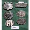Image 1 : 6 COLLECTIBLE BELT BUCKLES