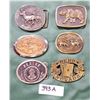 Image 1 : 6 COLLECTIBLE BELT BUCKLES