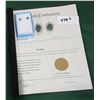 Image 2 : STERLING SILVER EMERALD EARRINGS W/APPRAISAL