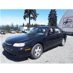 A3 --  2001 CHEVROLET MALIBU LS , Black , 320222  KM's "No Reserve"