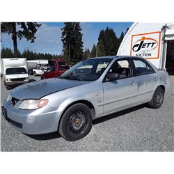 A4 --  2003 MAZDA PROTÉGÉ , Grey , 136539  KM's "No Reserve"