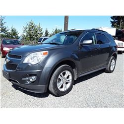 D4 --  2011 CHEV EQUINOX LT SUV, GREY, 105,618 KMS