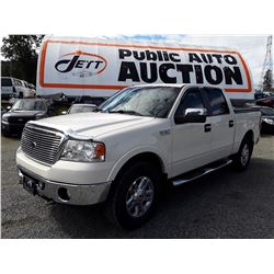 F3 --  2008 FORD F150 CREWCAB , White , 124835  KM's