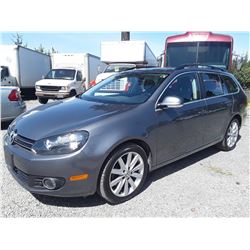 C6A --  2012 VW JETTA TDI WAGON, GREY, 90,669 KMS