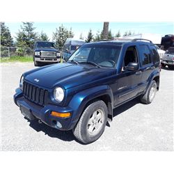 M4 --  2003 JEEP LIBERTY LTD , Blue , 333869  KM's