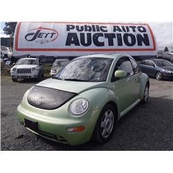 A6 --  2000 VW BEETLE HATCHBK, GREEN, 233,883 KMS "No Reserve"