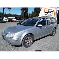 L5 --  2004 VW JETTA GLS , Grey , 186016  KM's