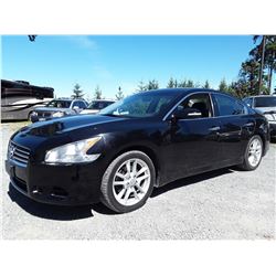 B6 --  2009 NISSAN MAXIMA S , Black , 242330  KM's