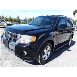 H4 --  2009 FORD ESCAPE LTD , Black , 148778  KM's
