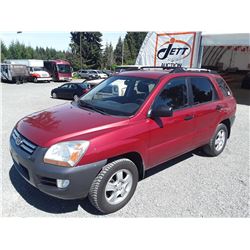 I1 --  2007 KIA SPORTAGE LX , Red , 145536  KM's