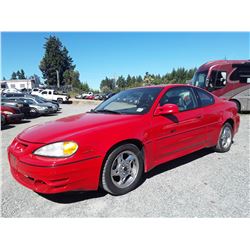 A8 --  2002 PONTIAC GRAND AM GT , Red , 150282  KM's